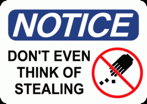 No Stealing