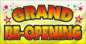 Grand reopening