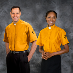 orange clergy shirts