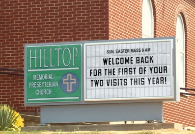 Easter sign