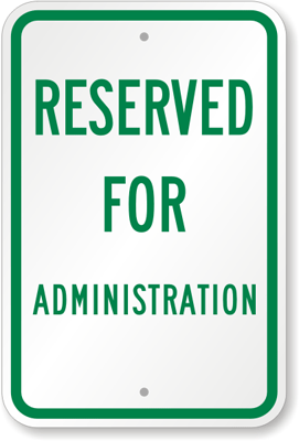 Reserved for Administration