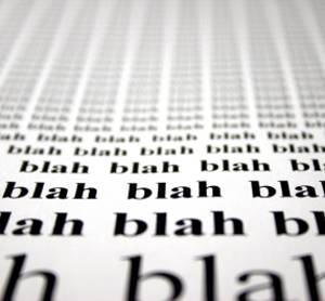blah blah