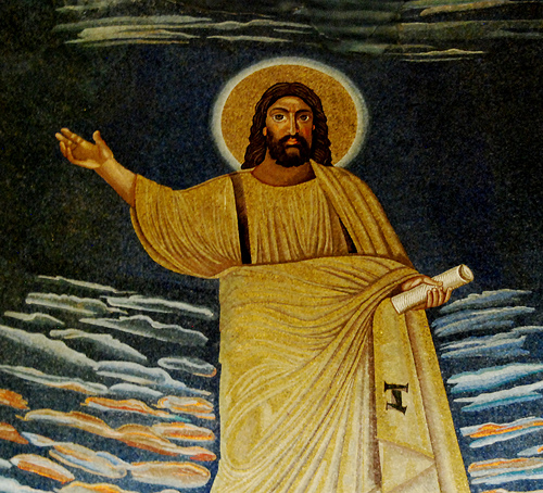 6th c. mosaic. Santi Cosma e Damiano, Roma.