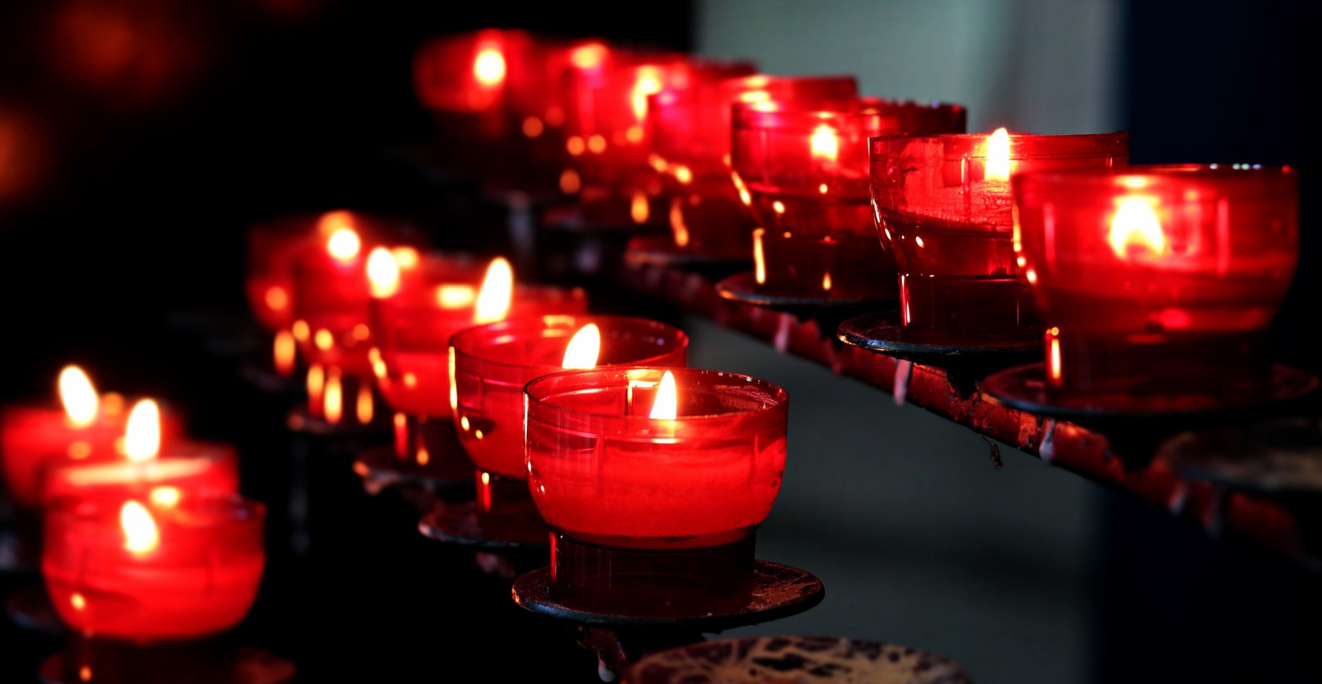 candles in a church